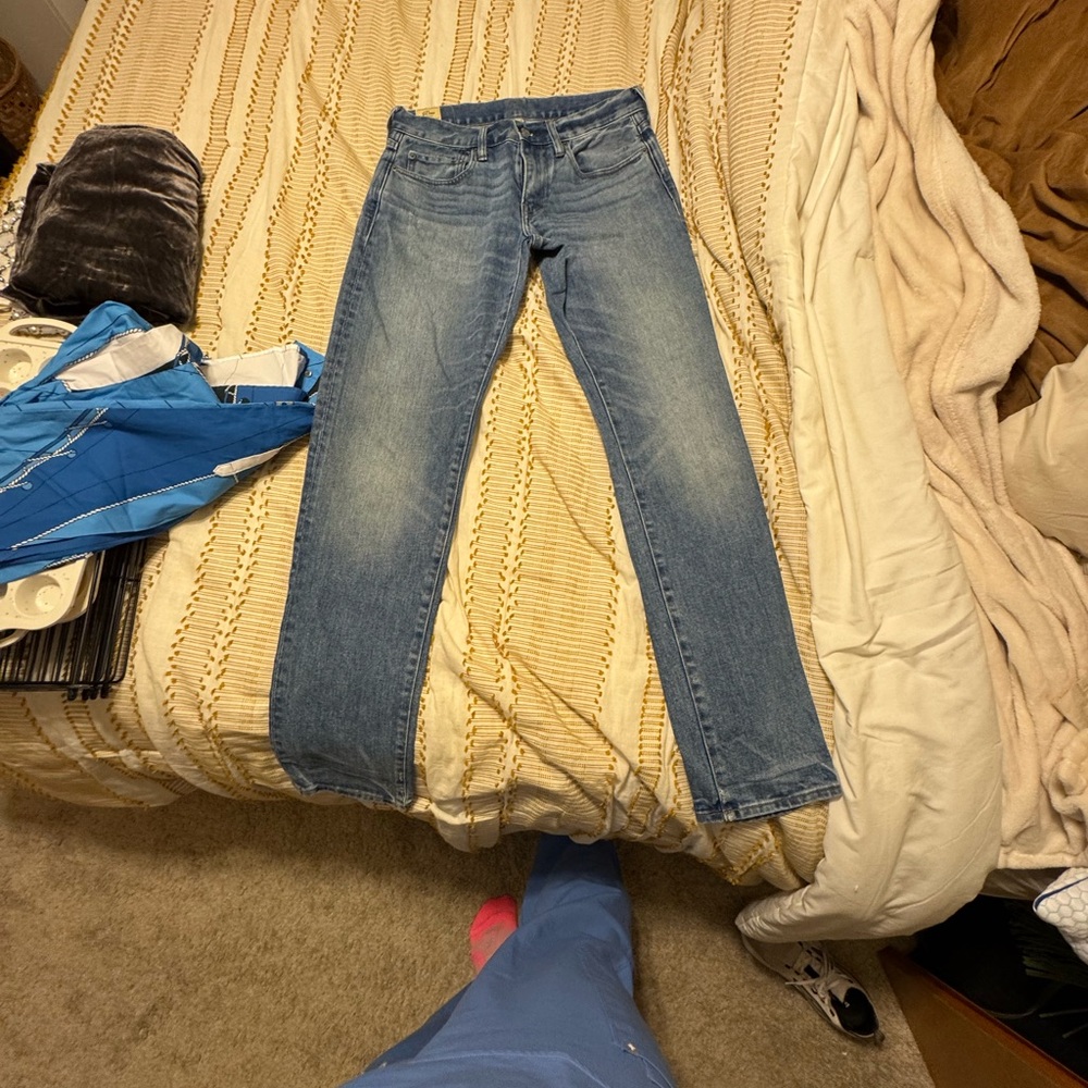 J. Crew Blue Straight Leg Jeans w 28 l 32